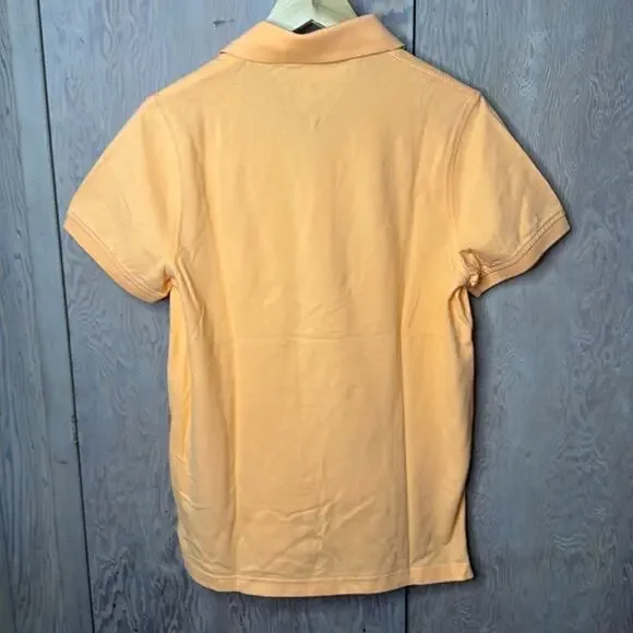 NWT Men’s Tommy Hilfiger Orange With Tommy Hilfiger Logo Polo Shirt Size Small - Picture 2 of 5
